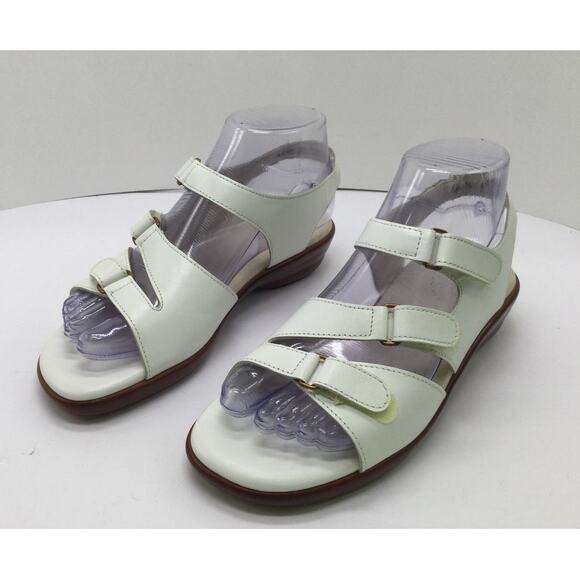 SAS Tabby White Strappy Slingback Leather Sandal Womens 6.5M - Picture 5 of 12